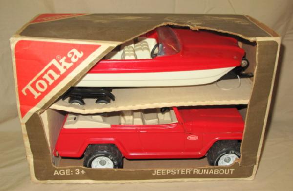 tonka jeepster with boat